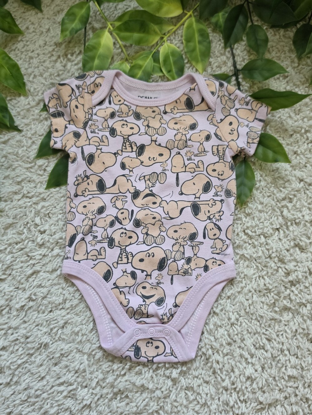 Baby Girl Snoopy & Woodstock Onesie (3-6 Months)